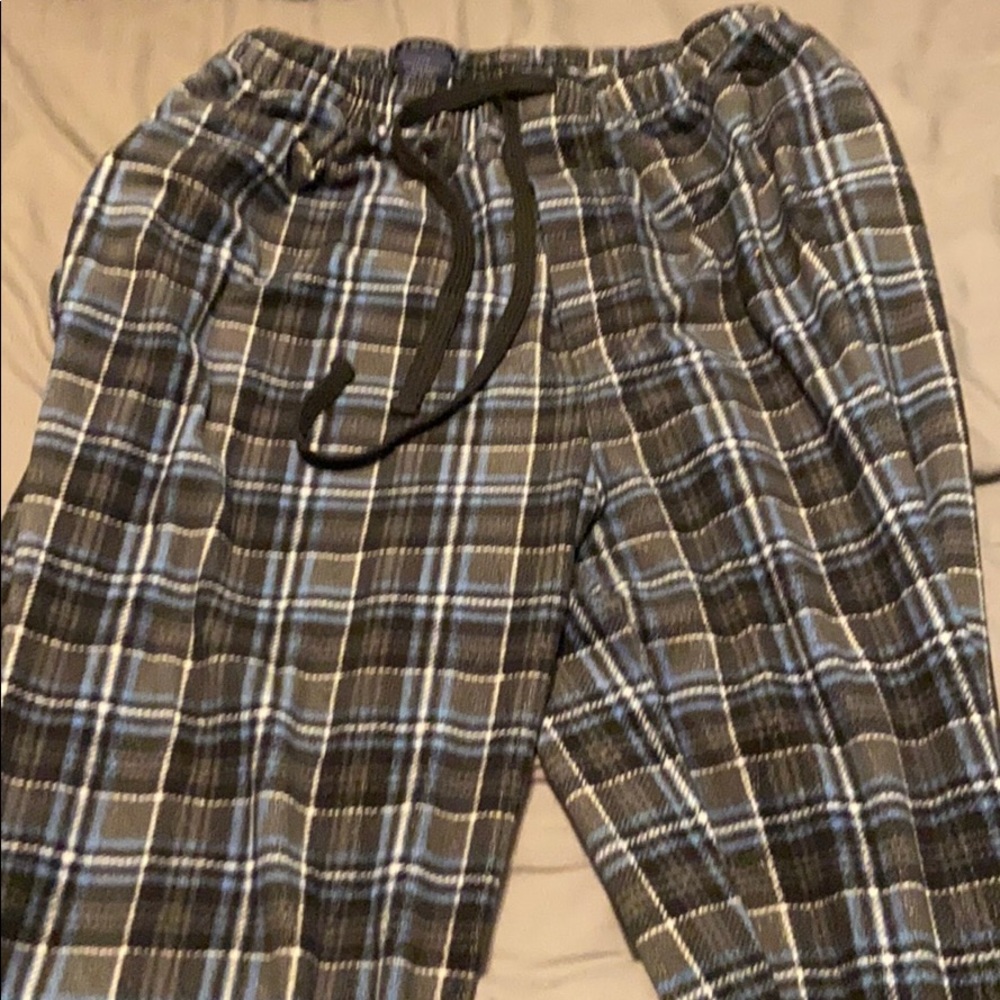 plaid sweat pants